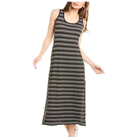 Max Studio Dresses & Skirts - Max Studio Women's Stripe Sleeveless Maxi Dress, Black/Ivory, Extra Small
